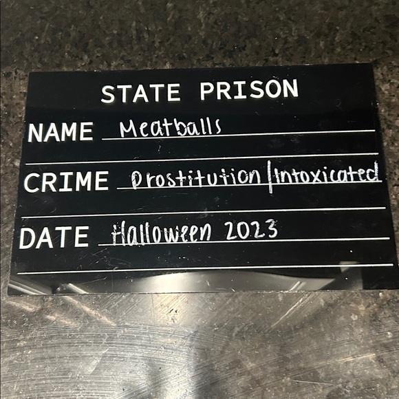 Spirit Confined Cutie Inmate Costume Jumpsuit adult size small 4–6 orange - Picture 6 of 6